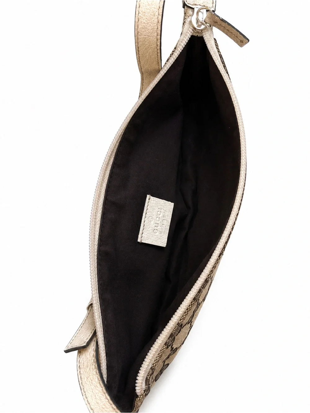 Vintage Gucci GG Canvas Boat Pochette Shoulder Bag